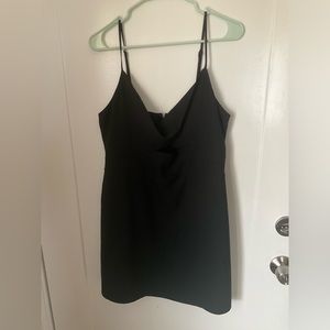 Abercrombie & Fitch Black Twist Front Cutout Mini Dress LT
